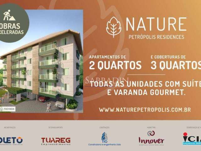 Apartamento com 2 dormitórios à venda por R$ 514.197 - Retiro - Petrópolis/RJ