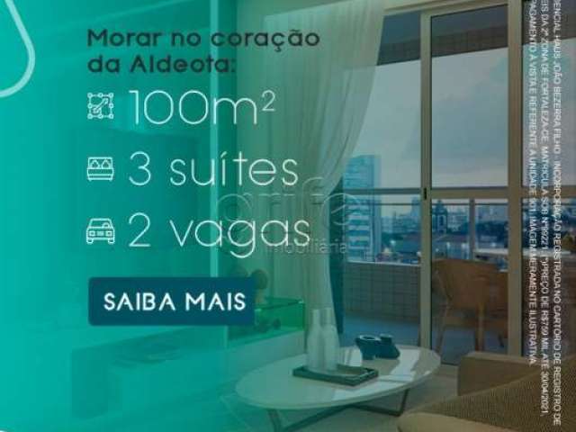 Apartamento com 3 quartos à venda na Gonçalves Ledo, 1111, Aldeota, Fortaleza por R$ 759.100