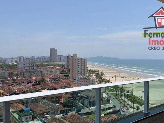 Apartamento novo lateral vista mar  com 2 dormitórios sendo 1 suíte à venda, 83 m² por R$ 650.000 - Maracanã - Praia Grande/SP