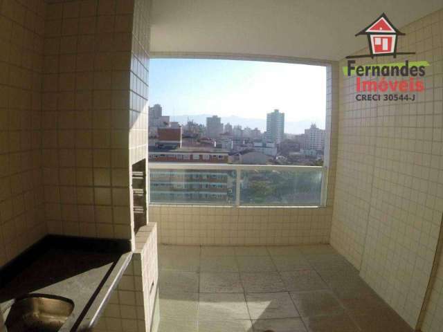 Apartamento frente rua com 3 dormitórios à venda, 116 m² por R$ 549.000 - Boqueirão - Praia Grande/SP