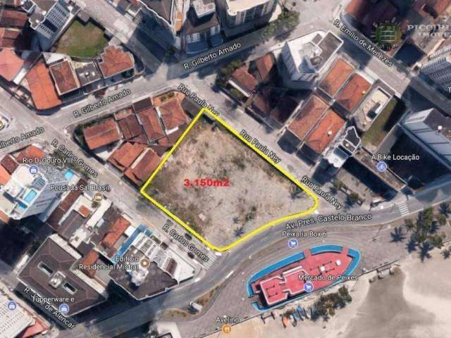 Terreno para venda ou troca de área, 3150 m², Frente Mar, Praia Grande/SP