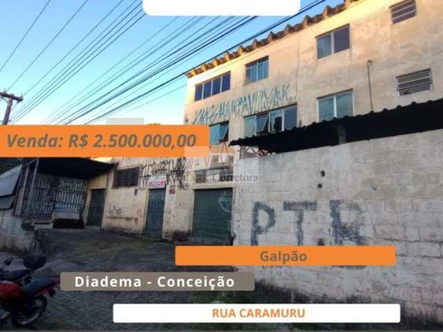Oportunidade de galpão para venda na Conceição - Diadema.