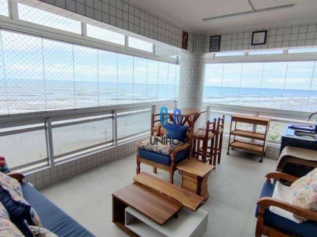 Frente Mar Apartamento com 2 dormitórios à venda, 90 m² por R$ 600.000 - Caiçara - Praia Grande/SP