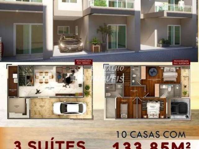 Casa em Condomínio para Venda em Lauro De Freitas, Pitangueiras, 3 dormitórios, 3 suítes, 4 banheiros, 2 vagas