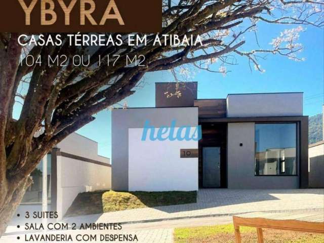 Casa com 3 suítes à venda, 104 m² por R$ 1.081.074,00 - Condomínio Reserva Ybyra - Atibaia/SP