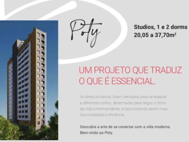 Apartamento com 1 quarto à venda na Rua Barão do Serro Azul, Centro, Curitiba, 30 m2 por R$ 353.189