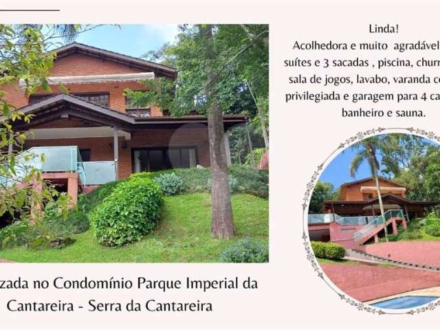 Casa na Serra da Cantareira, com localização privilegiada segurança 24 horas,