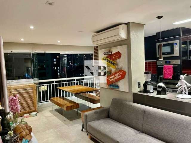 Vanguarda Morumbi Apartamento mobiliado à venda de 74m² com 2 dormitórios sendo 1 suíte e 2 vagas