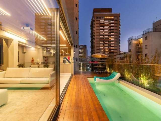 Cobertura para venda em Itaim Bibi de 250.00m² com 2 Quartos, 2 Suites e 2 Garagens