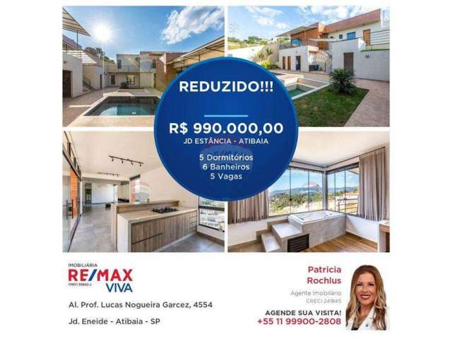 Casa para venda em Jardim Estância Brasil de 313.00m² com 5 Quartos, 5 Suites e 10 Garagens