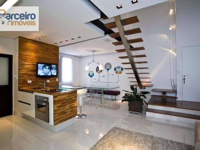 Apartamento Duplex com 1 dormitório à venda, 82 m² por R$ 1.280.000,00 - Tatuapé - São Paulo/SP