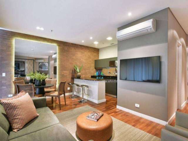 Apartamento com 1 dormitório para alugar, 62 m² por R$ 11.900/mês - Vila Olímpia - São Paulo/SP