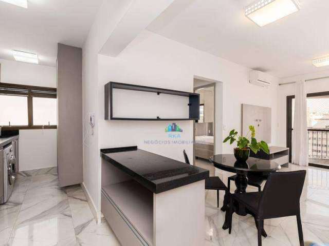 Apartamento com 1 dormitório para alugar, 42 m² por R$ 6.970/mês - Itaim Bibi - São Paulo/SP