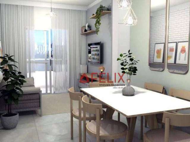 Apartamento com 2 dormitórios à venda, 51 m² - Granja Daniel - Taubaté/SP