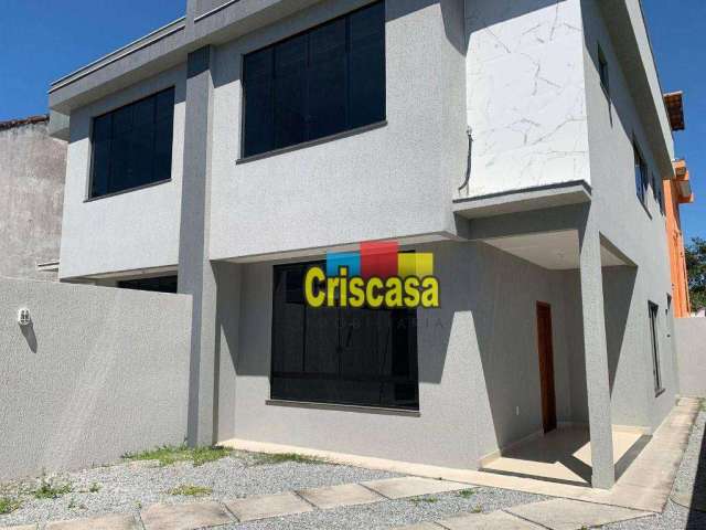 Casa duplex com 3 dormitórios à venda, 128 m² por R$ 550.000 - Recreio - Rio das Ostras/RJ