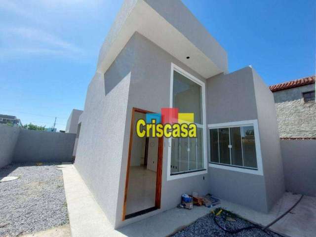 Casa linear com 2 dormitórios à venda, 65 m² por R$ 280.000 - Mar y Lago - Rio das Ostras/RJ