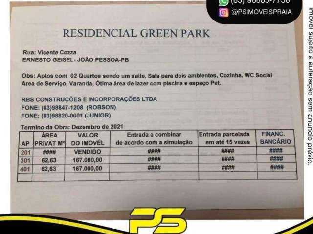 Apartamento Com 2 Dormitórios à Venda, 62 M² Por R$ 167.000 - Ernesto Geisel - João Pessoa/pb
