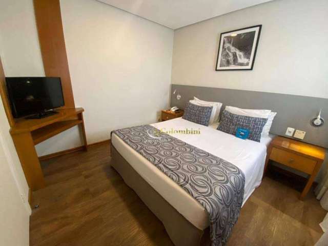 Flat com 1 dormitório para alugar, 44 m² por R$ 3.460/mês - Centro - Santo André/SP