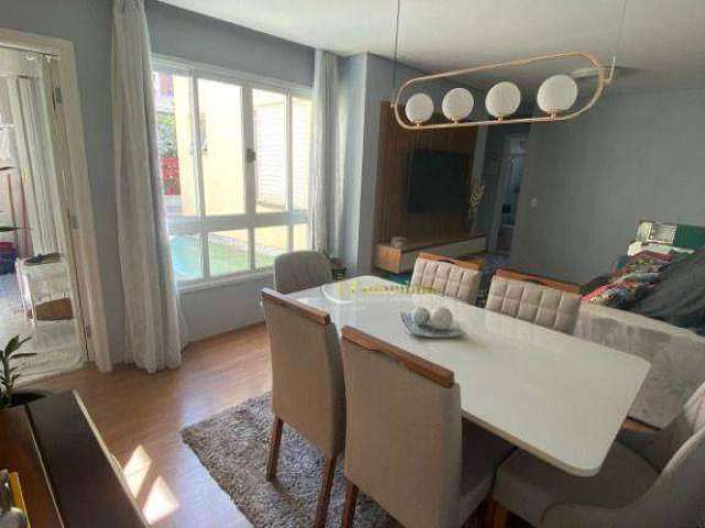 Apartamento com 3 dormitórios à venda, 75 m² por R$ 499.000,00 - Vila Valparaíso - Santo André/SP