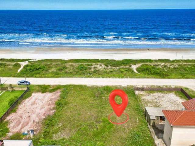 Terreno à venda de frente para o mar, 360 m² por R$ 625.000 - Coroados - Guaratuba/PR