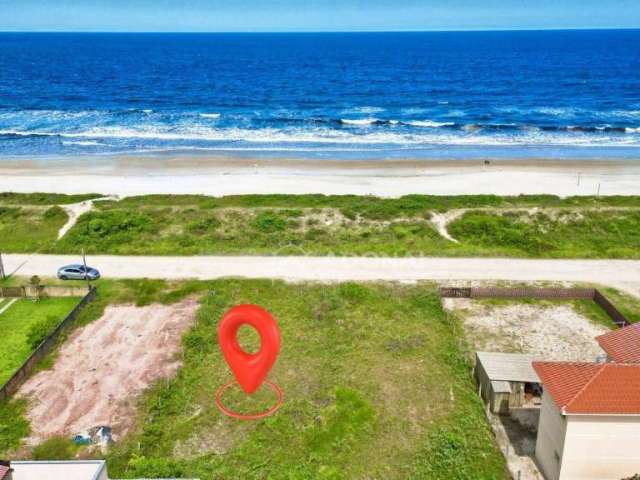 Terreno à venda de frente para o mar em Guaratuba, 360 m² por R$ 625.000 - Coroados - Guaratuba/PR