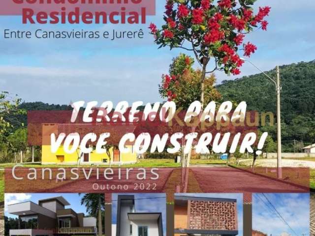Terreno em condomínio fechado à venda na Rua do Lamim, Canasvieiras, Florianópolis por R$ 449.000