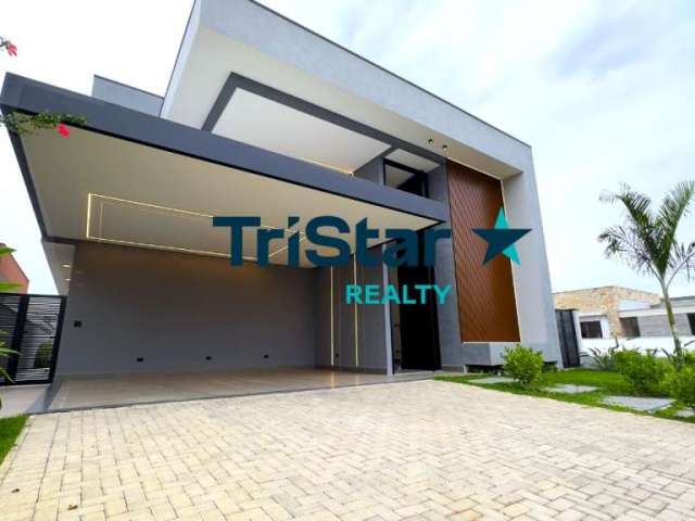 Tristar realty - ca00152 - novidade | casa térrea com acabamento alto padrao em condomínio fechado - portal dos bandeirantes - salto