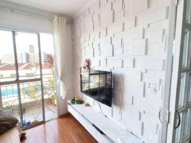 Apartamento com 2 dormitórios, sacada e 1 vaga de garagem à venda, 53 m² por R$ 275.000 - Vila Paranaguá - São Paulo/SP