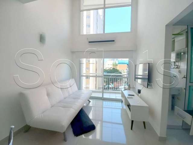 Apartamento no Blue Loft na Vila Nova Conceição disponível para locação com 50m², 1 dorm e 1 vaga.