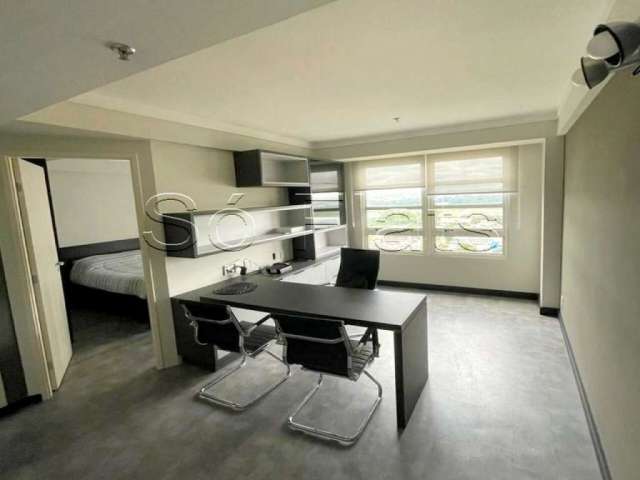 Flat em Guarulhos com fácil acesso a SP contendo 32m² 1 dormitório 1 vaga disponível para locação.