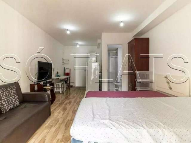 Residencial Aurora Paulistana, flat disponível para locação todo mobiliado com 25m² e 1 dorm.