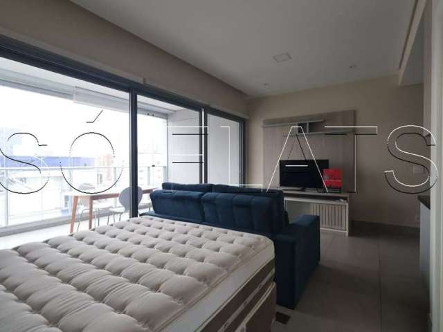 Studio Oca Moema, flat disponível para locação contendo 45m², 1 dormitório e 1 vaga de garagem.