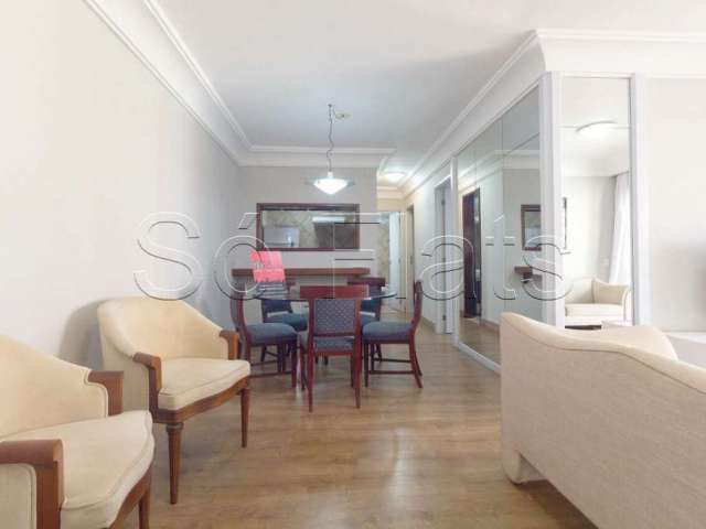 Flat no Itaim Bibi com 2 dormitórios, 75m² e 2 vagas de garagem disponível venda