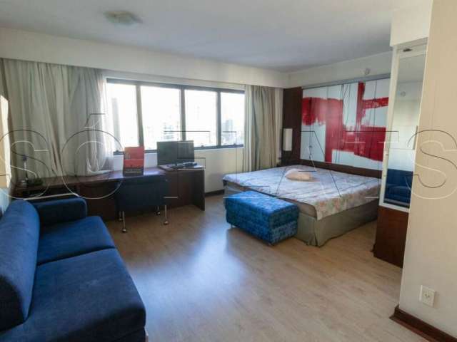 Flat com 1x dormitório e serviço na Av. Ibirapuera para locação imediata sem fiador e sem burocracia