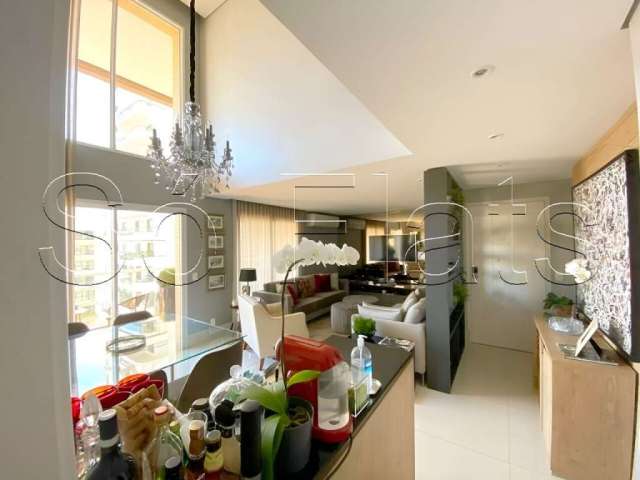 Residencial Duplex Icon Itaim, flat para locação com 148m², 2 dormitórios e 1 vaga.