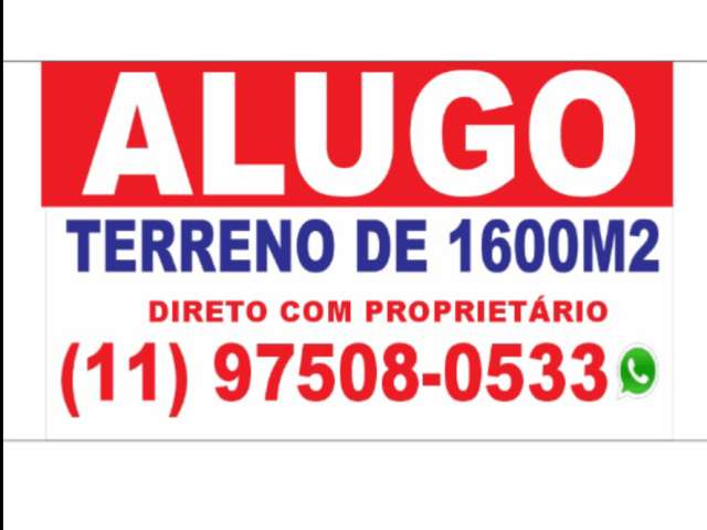 Terreno Comercial para Alugar  1600m2 Jd Palanque 