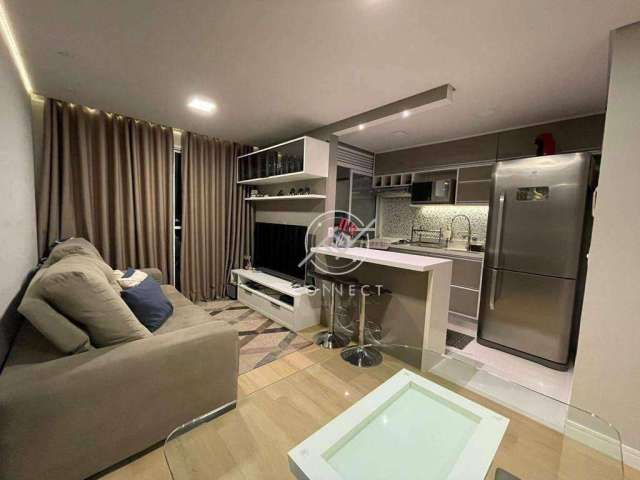 Apartamento mobiliado com 46 m², 2 dormitórios, 1 vaga à venda na Granja Viana. R$ 360.000