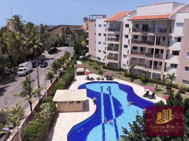 Cobertura no Beach Park Wellness Resort com 3 dormitórios à venda, 160 m² por R$ 1.250.000 - Porto das Dunas - Aquiraz/CE