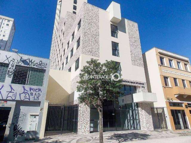 Apartamento com 1 dormitório para alugar, 21 m² por R$ 2.153,20/mês - Centro - Curitiba/PR