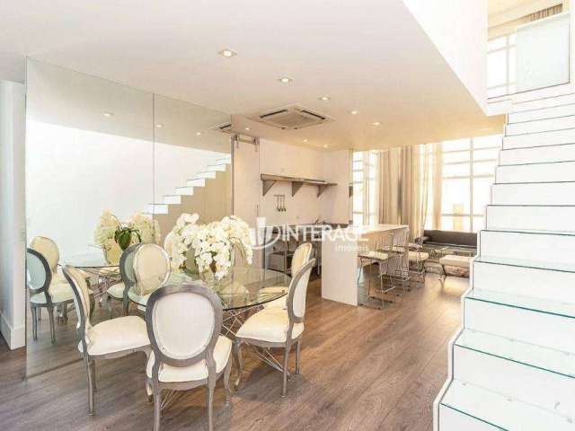 Apartamento Duplex com 1 dormitório à venda, 114 m² por R$ 1.380.000,00 - Batel - Curitiba/PR