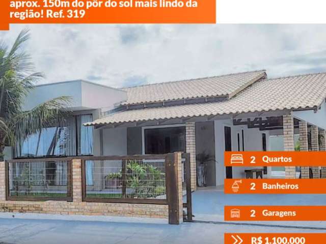 Casa à venda em área nobre em Penha/SC, aprox. 150m do pôr do sol mais lindo da região! Ref. 319