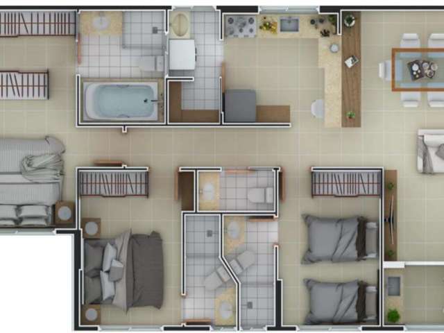 Apartamento para vender em  Neópolis, Natal/RN, condomínio clube Di Maria.