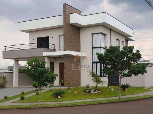 Casa com 4 dormitórios à venda, 203 m² por R$ 1.550.000,00 - Condomínio Terras do Cancioneiro - Paulínia/SP
