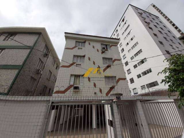 Apartamento com 1 dormitório para alugar, 58 m² por R$ 1.600,00/mês - Vila Guilhermina - Praia Grande/SP