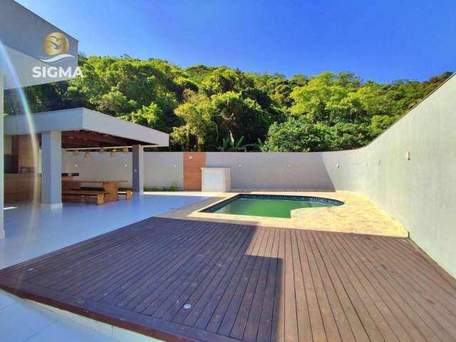 Casa nova à venda com 3 dormitórios - Piscina e churrasqueira - 2 vagas - Jardim Guaiuba - Guarujá/SP