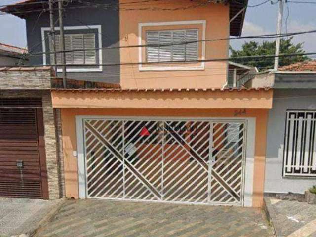 Sobrado com 3 dormitórios, 176 m² - venda por R$ 635.000,00 ou aluguel por R$ 4.363,00/mês - Jardim Pilar - Santo André/SP