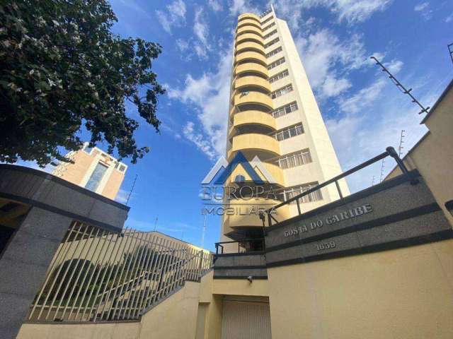Apartamento Triplex com 4 dormitórios, 550 m² - venda por R$ 1.700.000 ou aluguel por R$ 5.500/mês - Centro - Londrina/PR