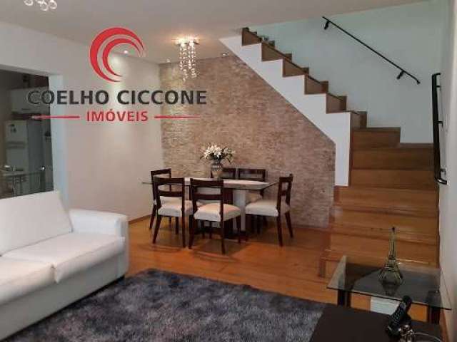 Casa em condomínio fechado com 3 quartos à venda na Avenida Pinhal, 827, Vila Camilópolis, Santo André por R$ 550.000
