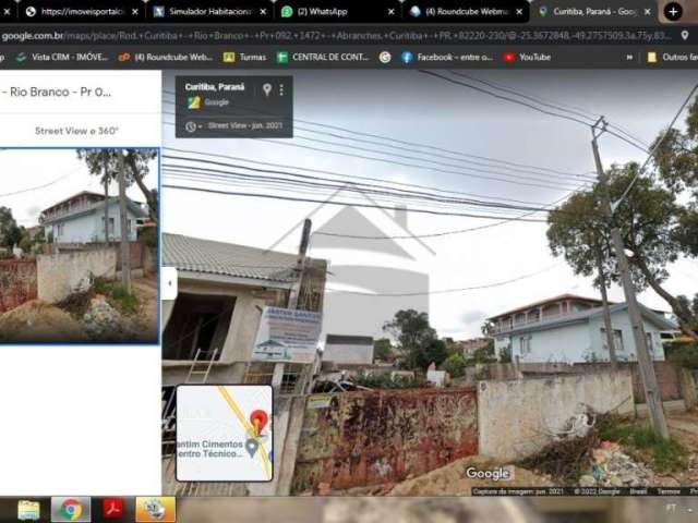 Terreno à venda na Rod Curitiba Rio Branco Pr - 092, Abranches, Curitiba por R$ 480.000