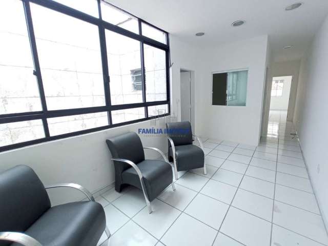 Sala comercial com 3 salas para alugar na Avenida Senador Pinheiro Machado, 0, Marapé, Santos por R$ 2.800